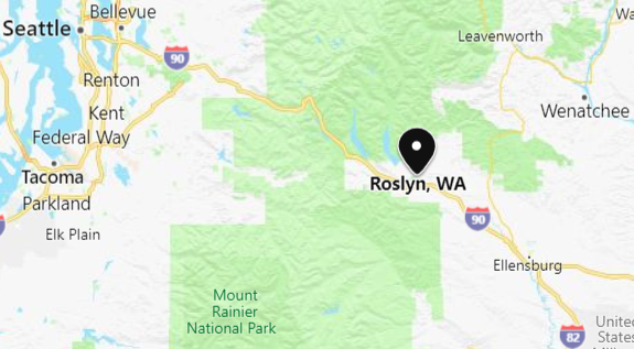 Roslyn WA map - web design