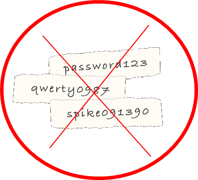 not strong passwords