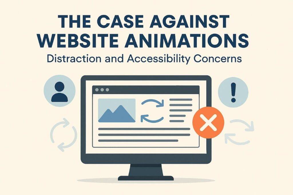 website animations are distractions image