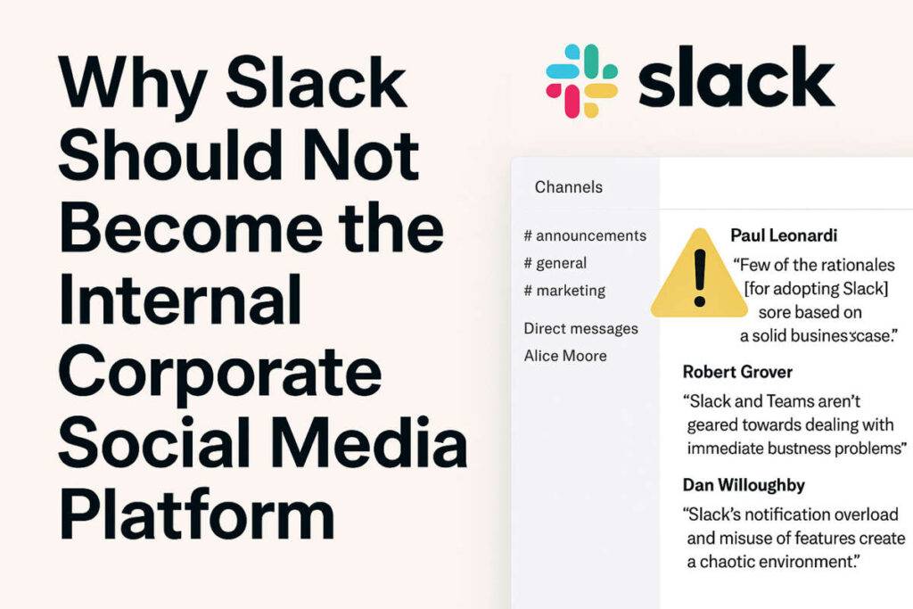 slack do not use social media