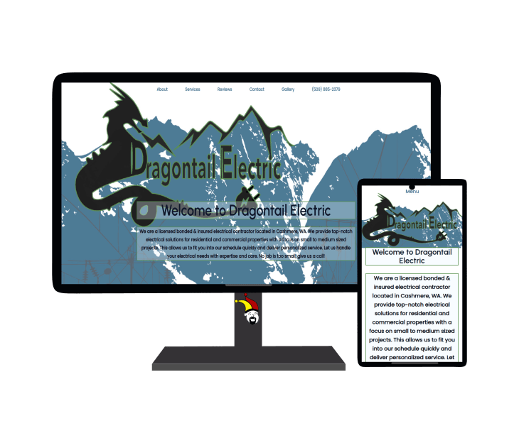 Dragontail Electric Cashmere, WA website portfolio image