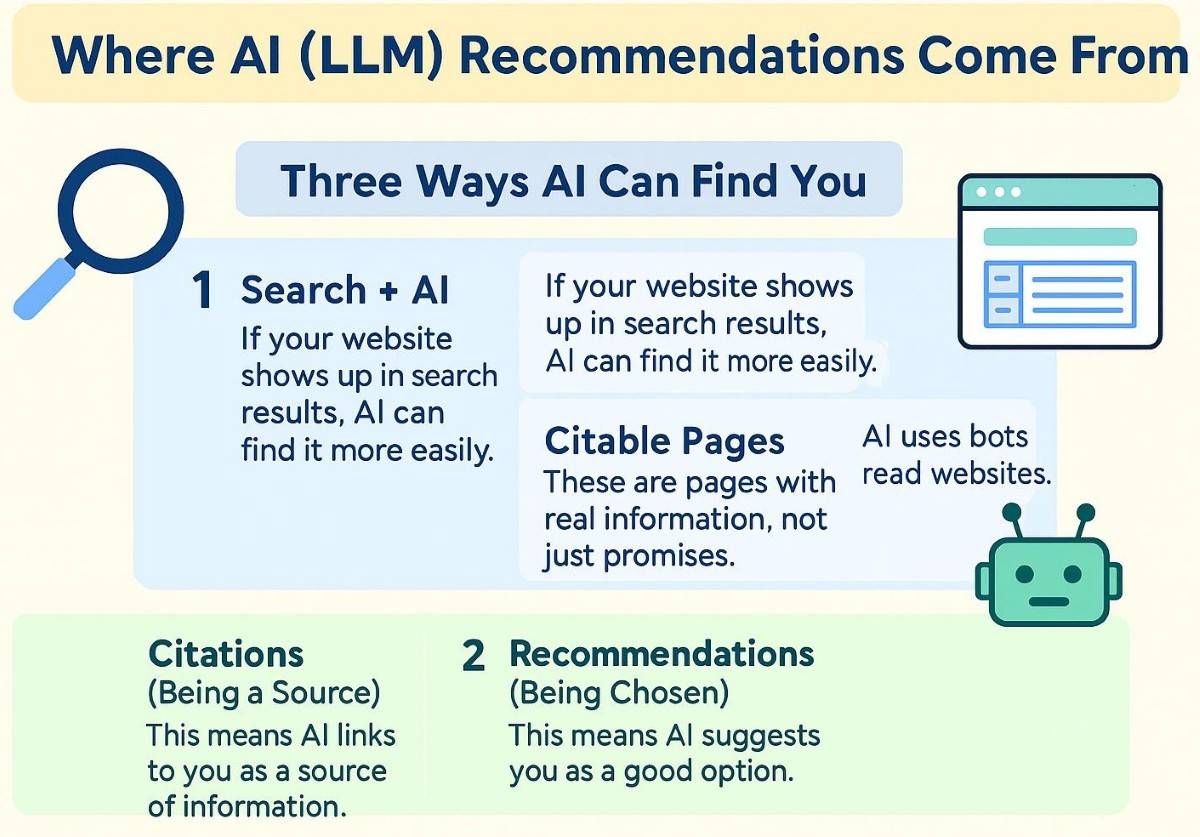 Where AI (LLM) Recommendations Come From