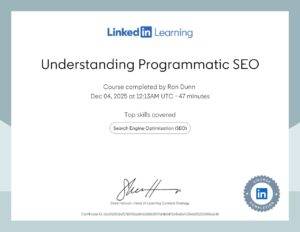 understanding programmatic seo certification